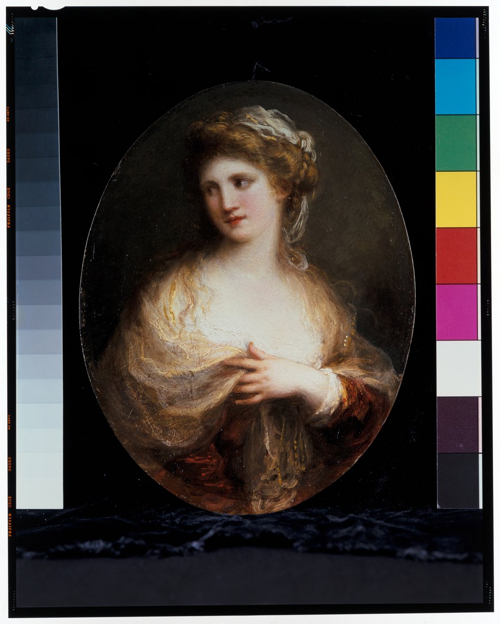 Portret damy w żółtej chustce autorstwa Angelica Kauffman