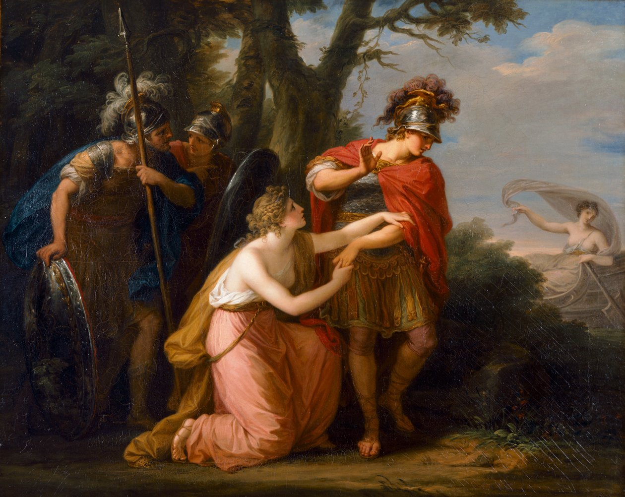 Rinaldo i Armida (olej na płótnie) autorstwa Angelica Kauffman