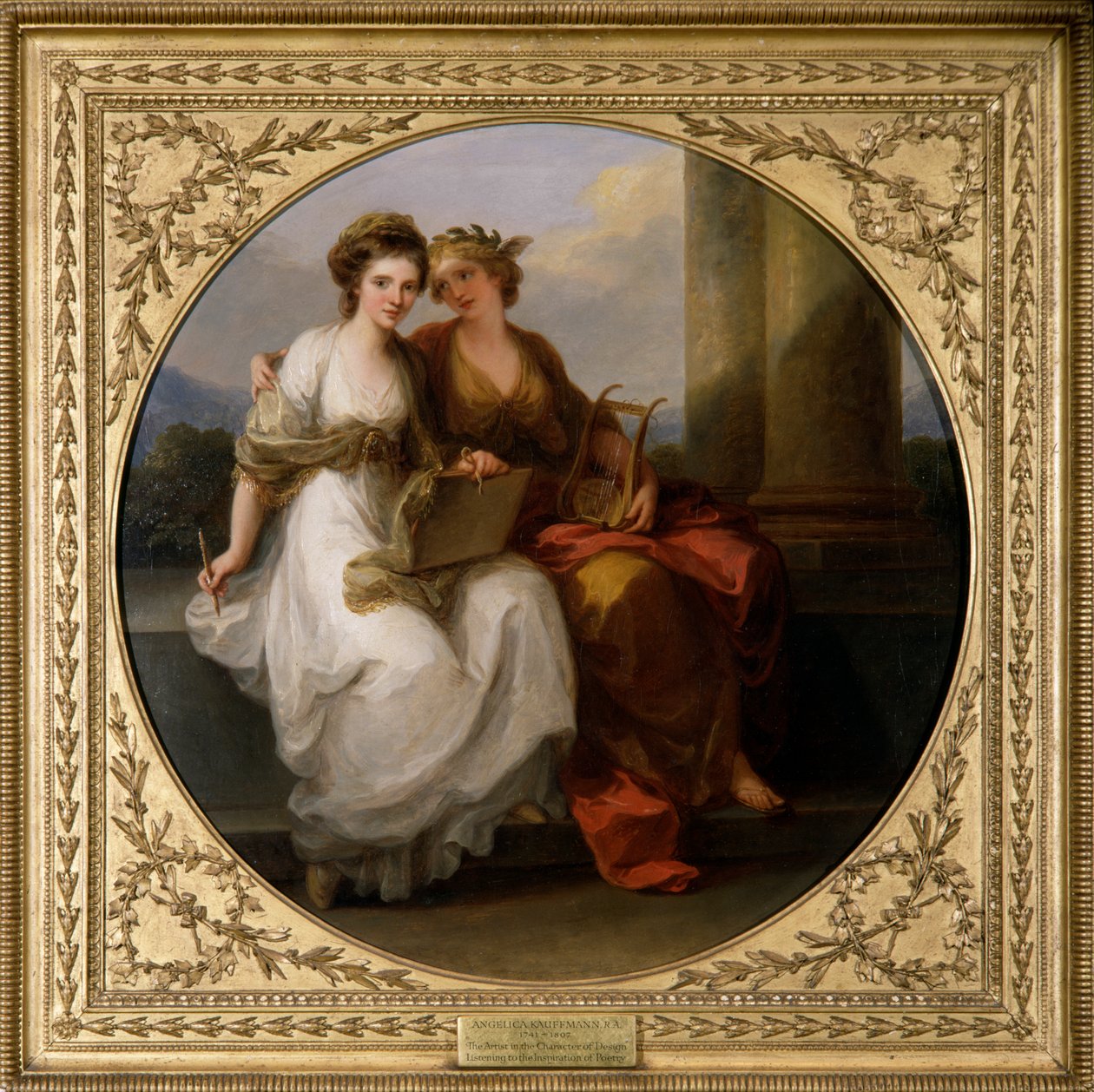 Artysta w charakterze projektu (olej na płótnie) autorstwa Angelica Kauffman
