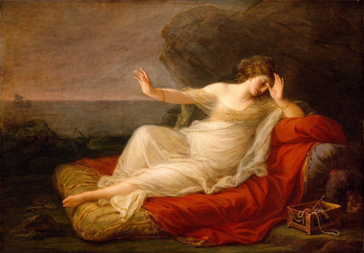 Ariadna porzucona przez Tezeusza na Naxos, 1774 autorstwa Angelica Kauffmann
