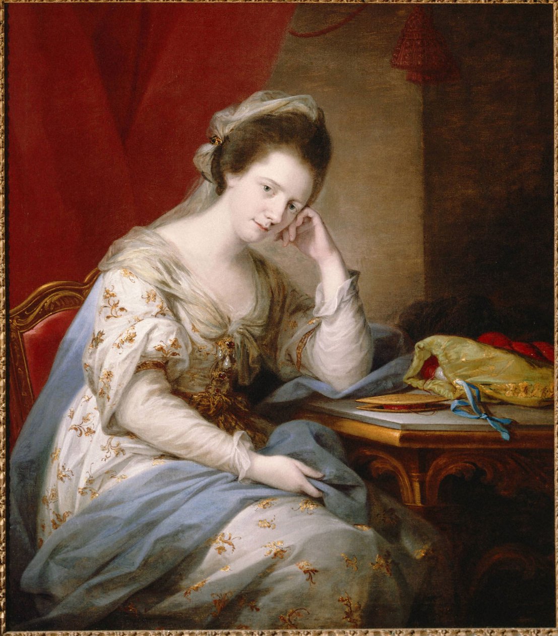 Barbara St. John Bletsoe, hrabina Coventry autorstwa Angelica Kauffmann