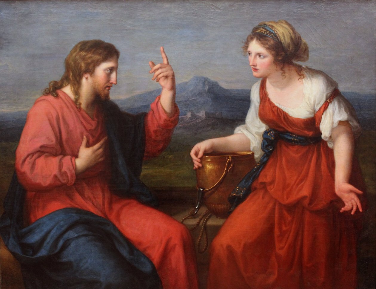 Chrystus i Samarytanka autorstwa Angelica Kauffmann