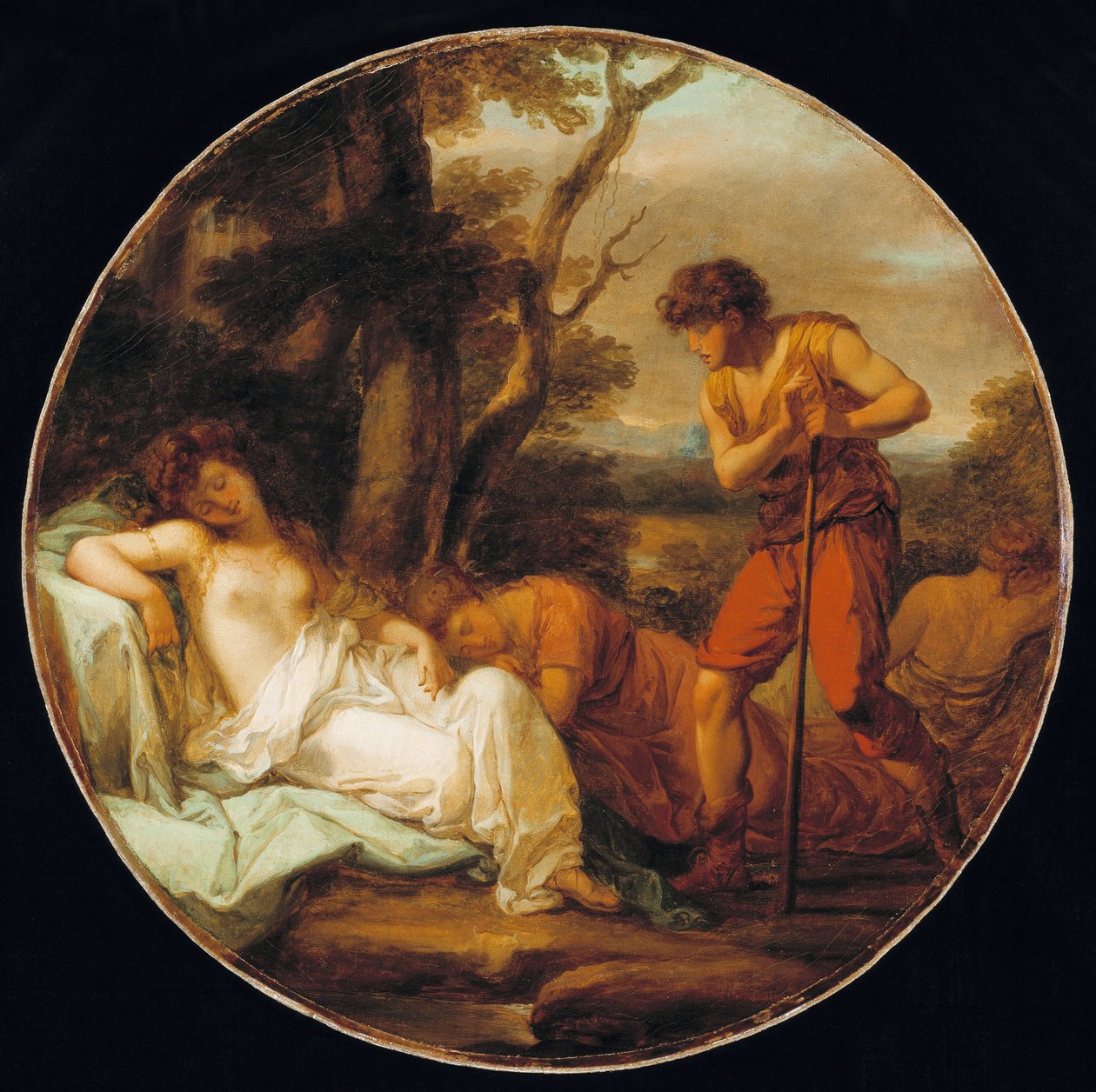 Cymon i Ifigenia, c. 1780 autorstwa Angelica Kauffmann