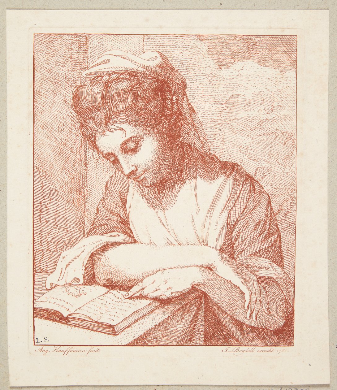 Dziewczyna czytająca autorstwa Angelica Kauffmann