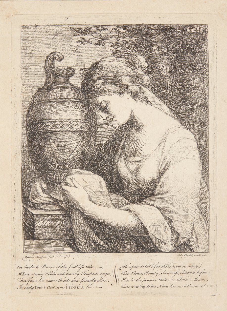 Kobieta przy urnie autorstwa Angelica Kauffmann