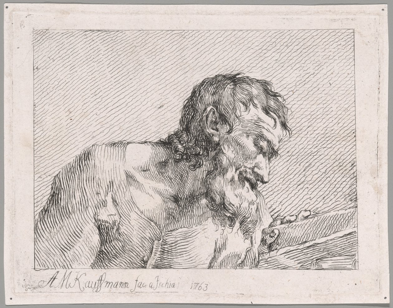Old Man Reading autorstwa Angelica Kauffmann