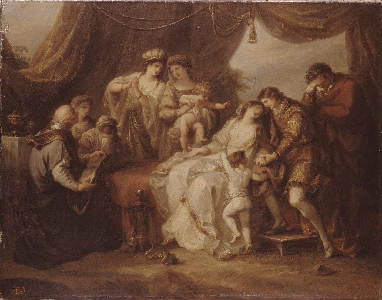 Zatruta Eleonora, 1782 autorstwa Angelica Kauffmann