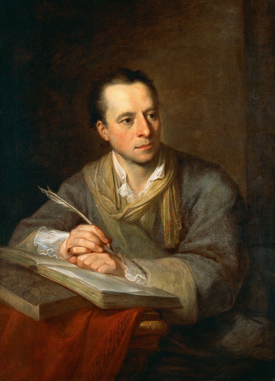 Portret Johanna Joachima Winckelmanna (Stendal 1717-Triest 1768), niemieckiego archeologa i historyka sztuki autorstwa Angelica Kauffmann