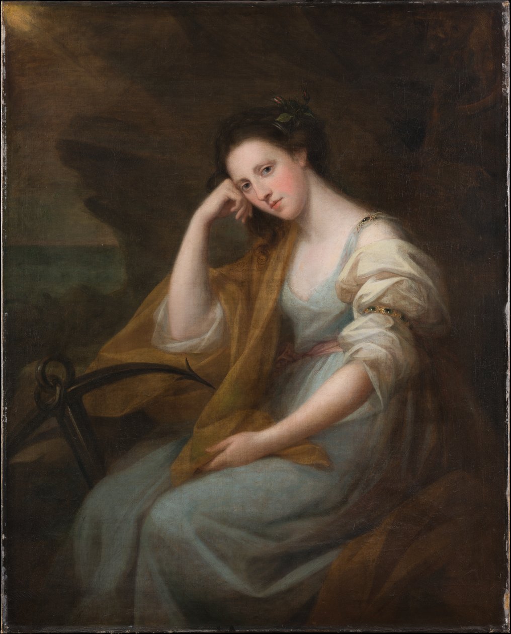 Portret lady Louisy Leveson-Gower (1749/50–1827), późniejszej baronowej Macdonald, w roli Spes autorstwa Angelica Kauffmann
