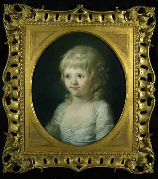 Portret Miss Francis Lust (olej na płótnie) autorstwa Angelica Kauffmann