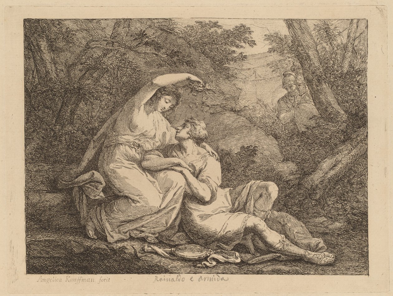 Rinaldo i Armida autorstwa Angelica Kauffmann