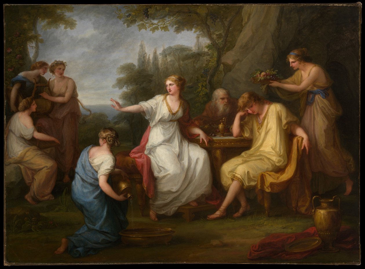 Smutek Telemacha autorstwa Angelica Kauffmann