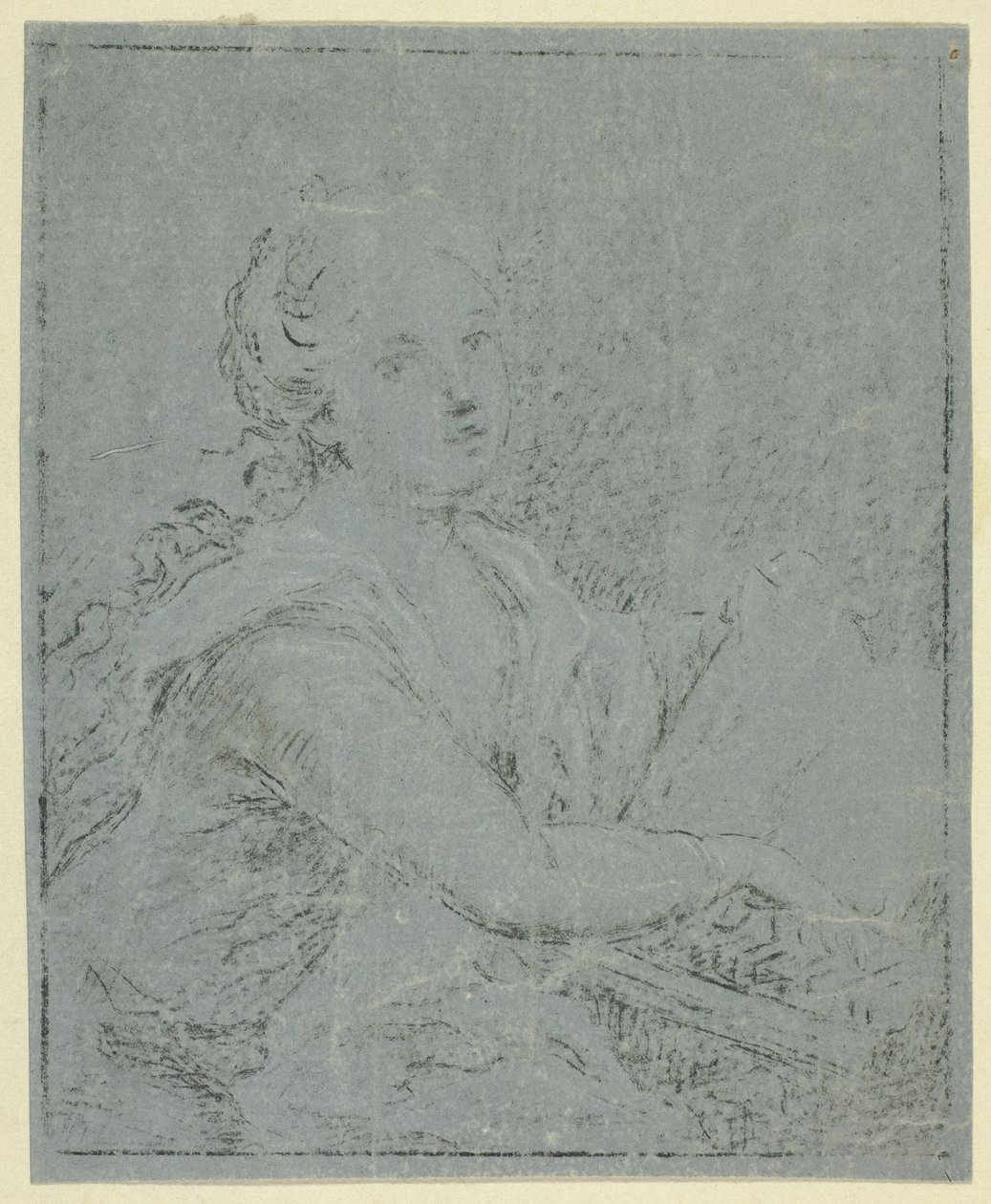 Kobieta w Spinet autorstwa Angelica Kauffmann