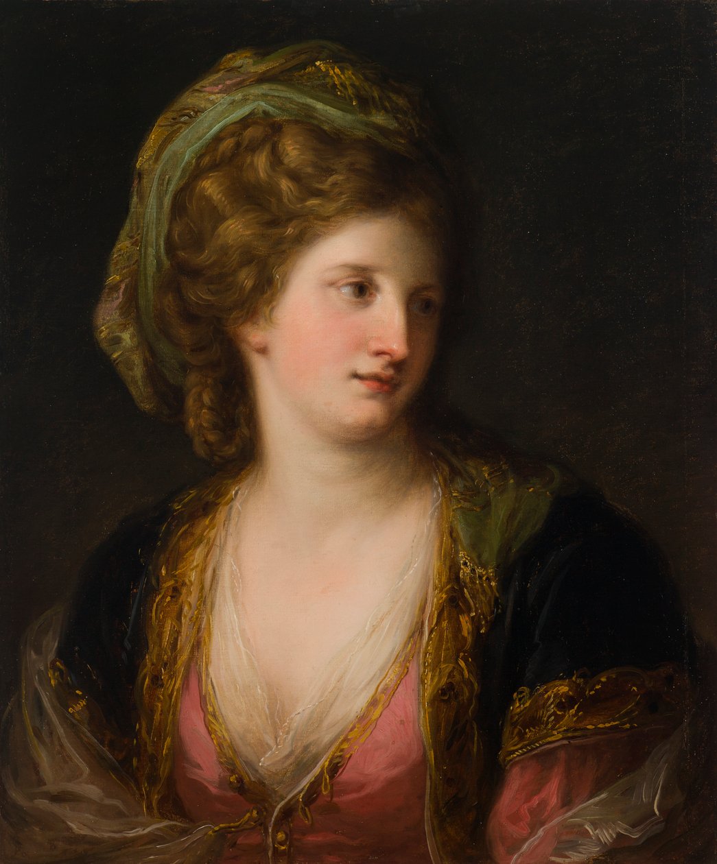 Kobieta w tureckiej sukience autorstwa Angelica Kauffmann
