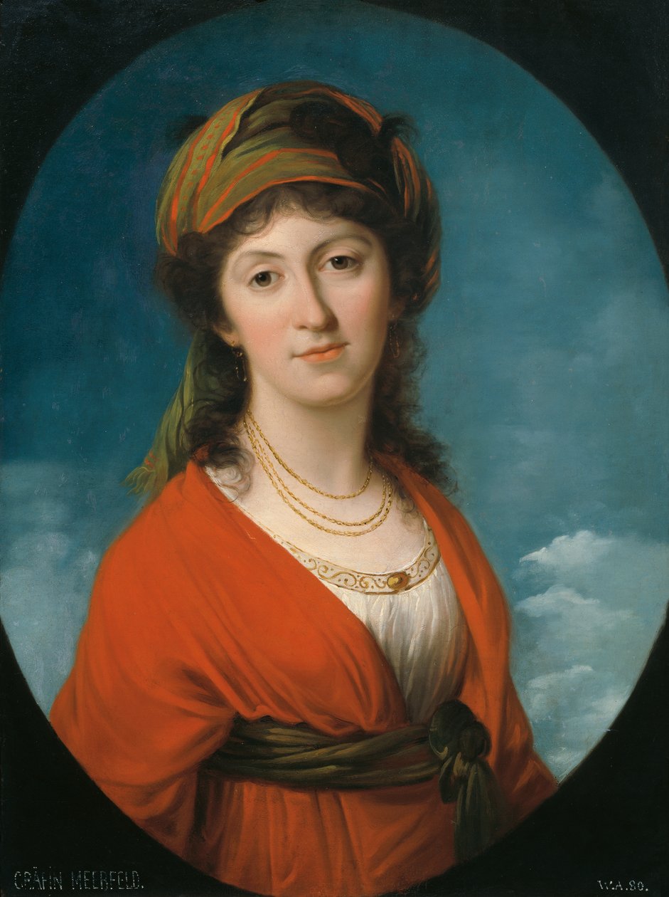 Maria Teresa hrabina Meerfeld, z domu hrabina Dietrichstein autorstwa Angelica Kauffmann