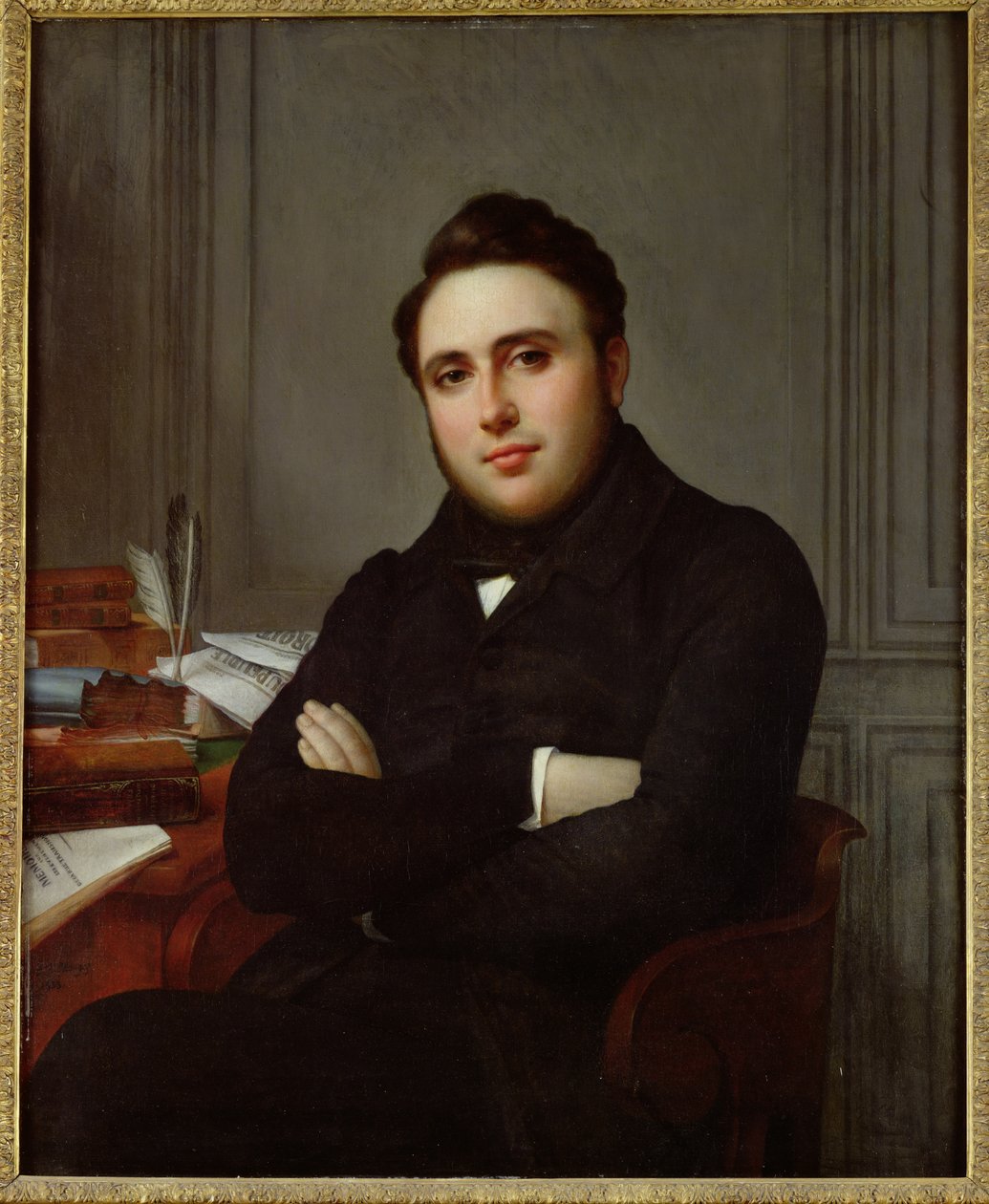 Portret Aleksandra Augusta Ledru-Rollina (1807-74), 1838 autorstwa Angelique Mongez