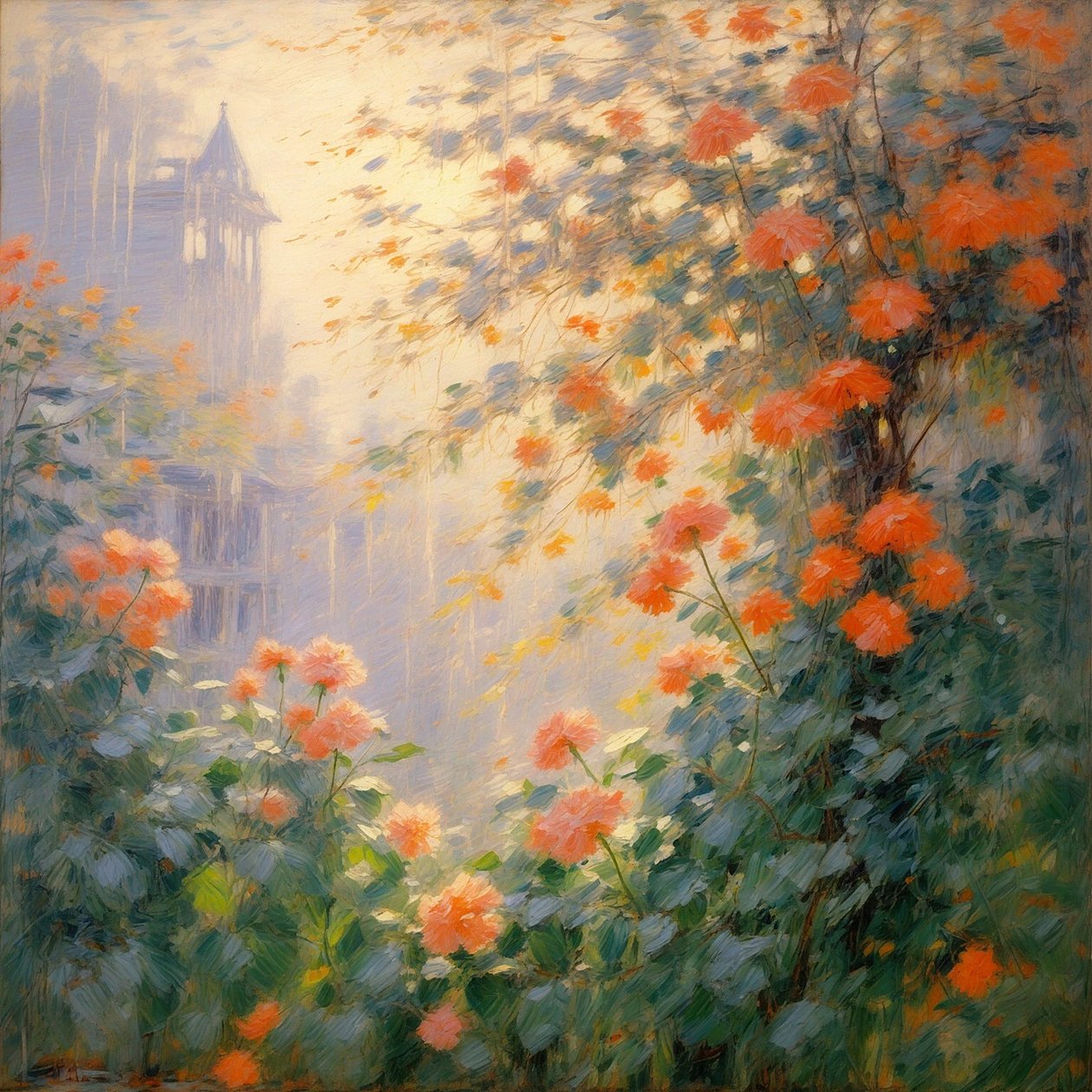 Florals 100, ok. 2024 (olej na płótnie) autorstwa Angelita Hawke