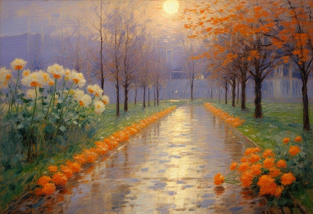 Florals 93, ok. 2023 (olej na płótnie) autorstwa Angelita Hawke