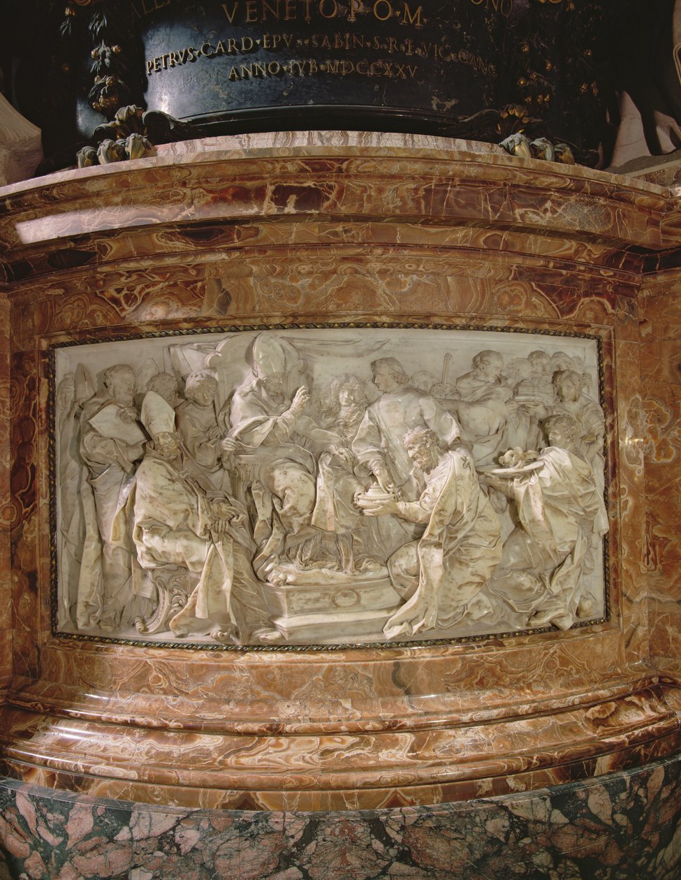 Kanonizacja Pięciu Świętych przez papieża Aleksandra VIII 16 października 1690 r. (marmur) autorstwa Angelo de Rossi