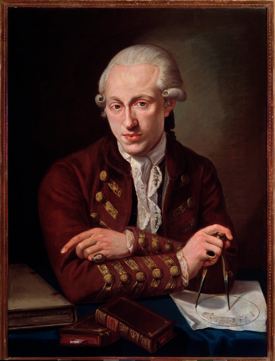 Portret Thomasa Christiana Walthera (1749-1788) duńskiego kompozytora. autorstwa Angelo Crescimbeni