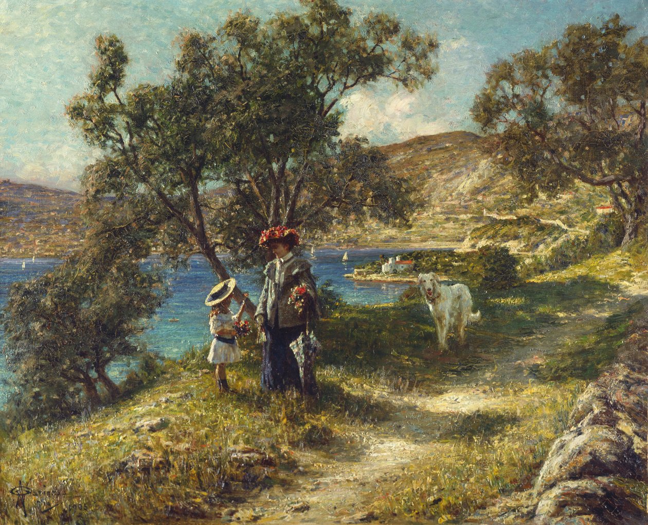 Zbieranie kwiatów autorstwa Angelo Garino