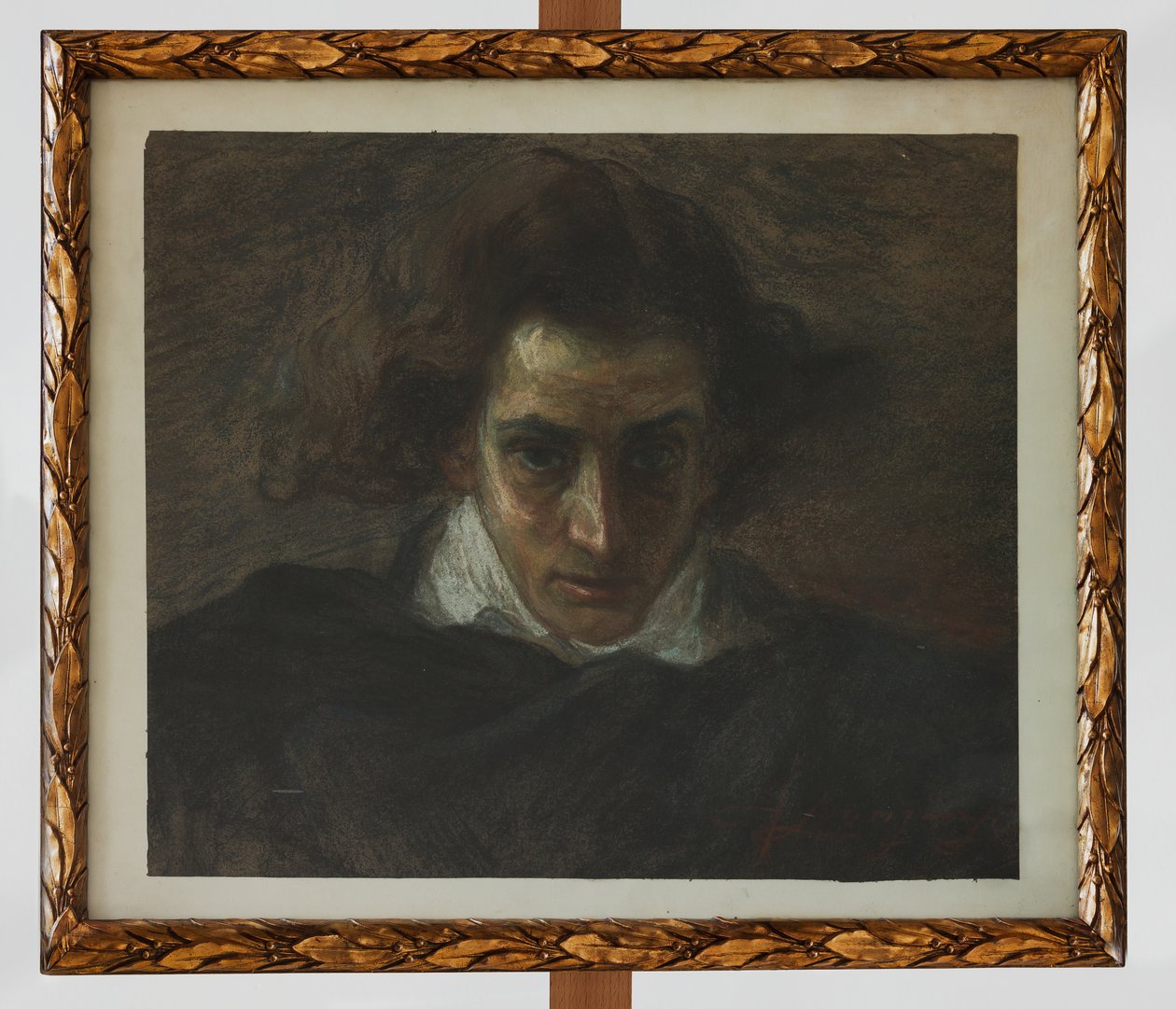 Portret muzyka (pastel) autorstwa Angelo Longanesi