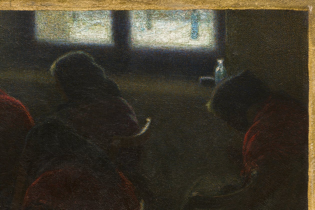Zimowa Siesta, 1903 autorstwa Angelo Morbelli