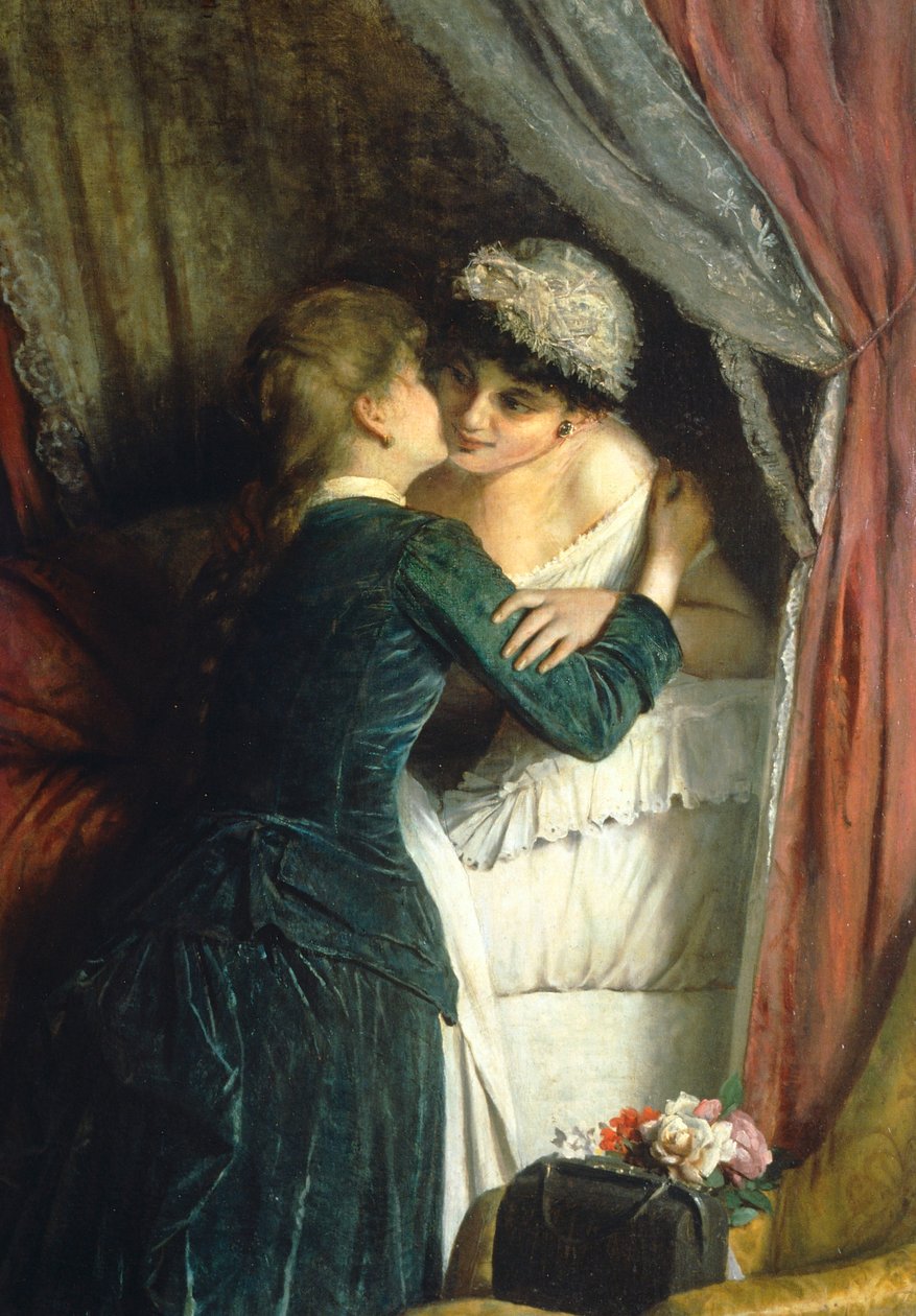 Imieniny Angelo Romagnoli (1840-po 1897), olej na płótnie autorstwa Angelo Romagnoli