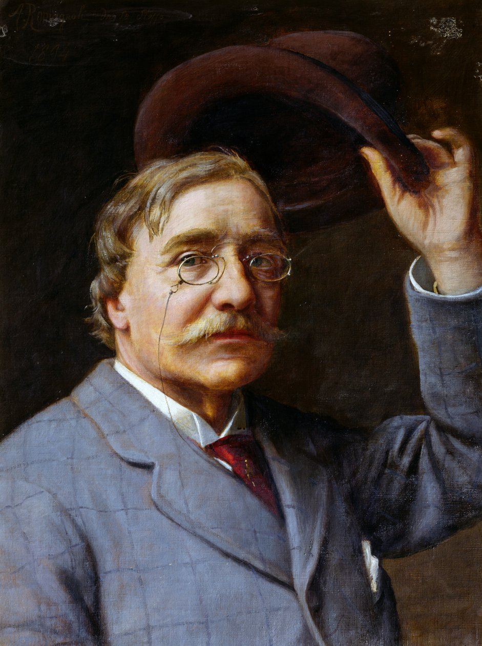 Autoportret autorstwa Angelo Romagnoli (Florencja 1840-po 1897) autorstwa Angelo Romagnoli