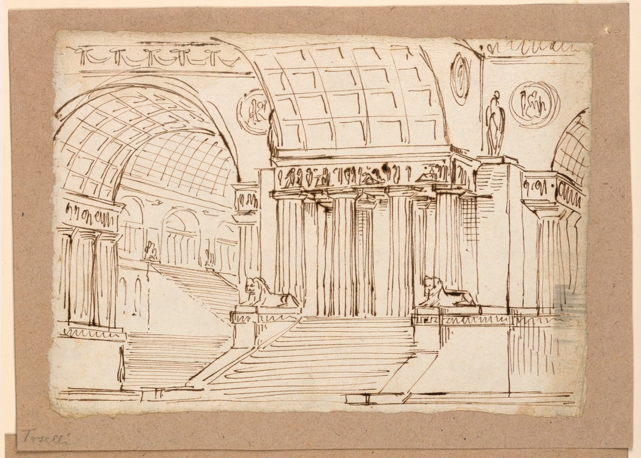 Scenografia, zabytkowy budynek ze sklepieniami autorstwa Angelo Toselli
