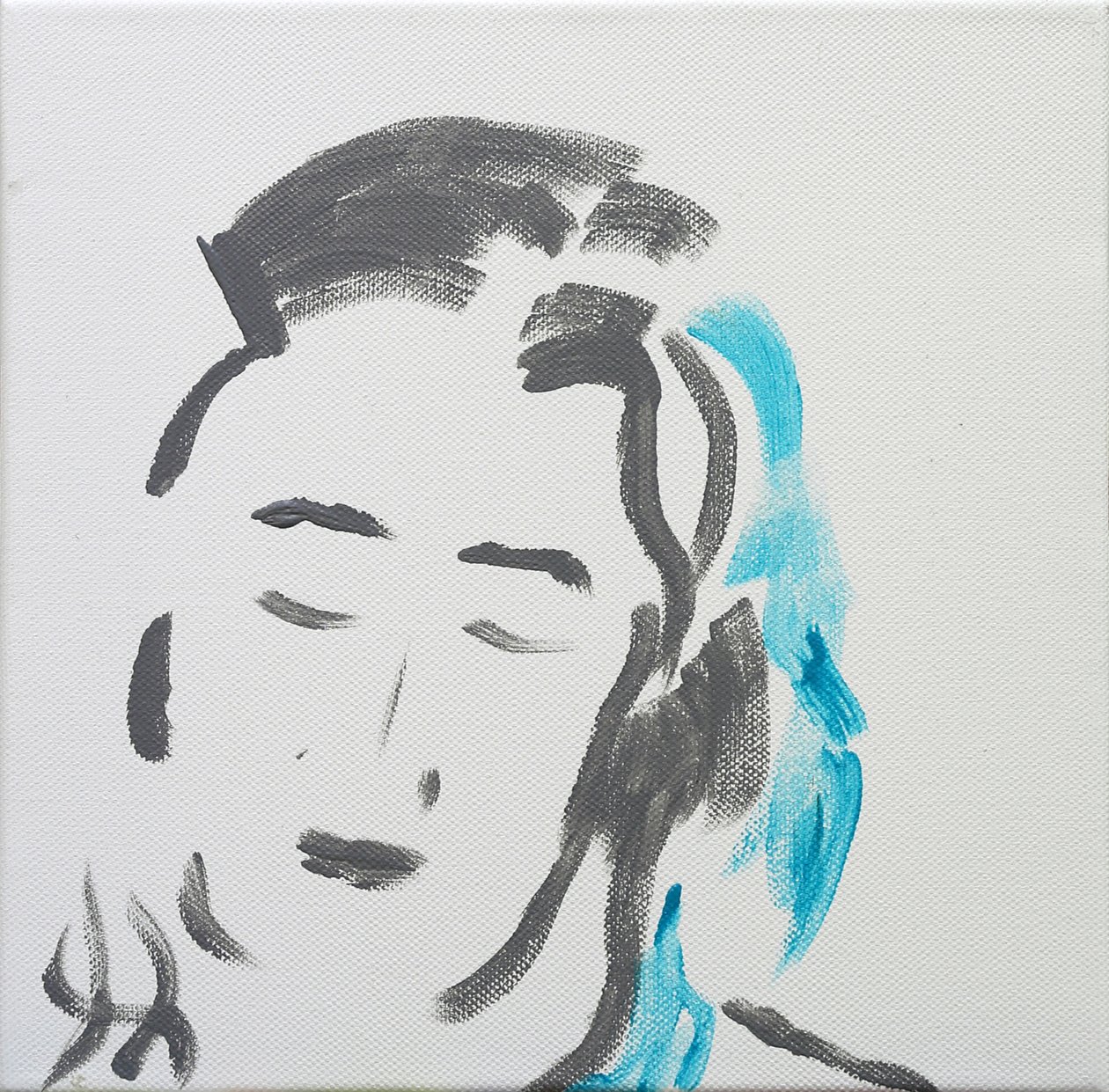 Portret pogodnej kobiety, 2019 autorstwa Angie Kenber