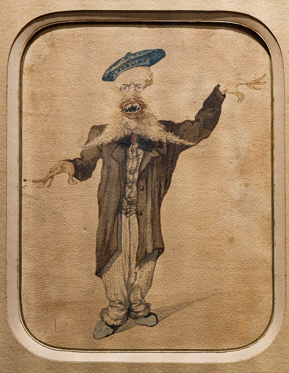 Karykatura Telemaco Signorini, ok.1884 (akwarela na papierze) autorstwa Angiolo Tricca
