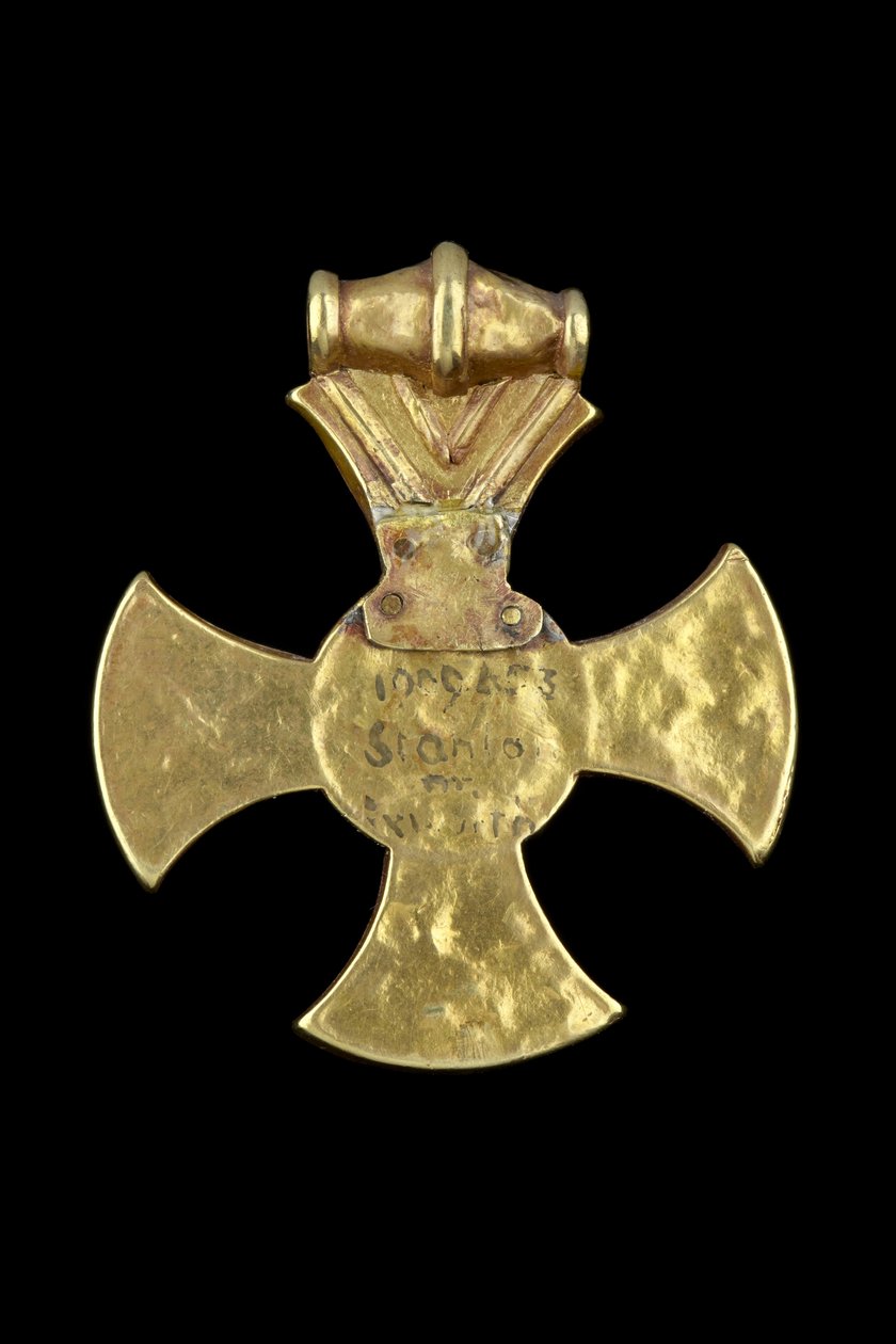 Rewers krzyża Ixworth (granat i złoto) autorstwa Anglo Saxon