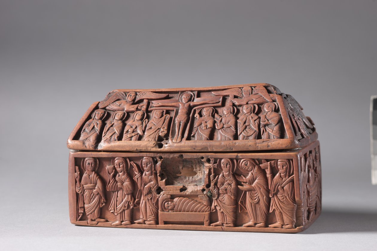Drewniana trumna: sceny z życia Chrystusa, ok. 1050 autorstwa Anglo Saxon