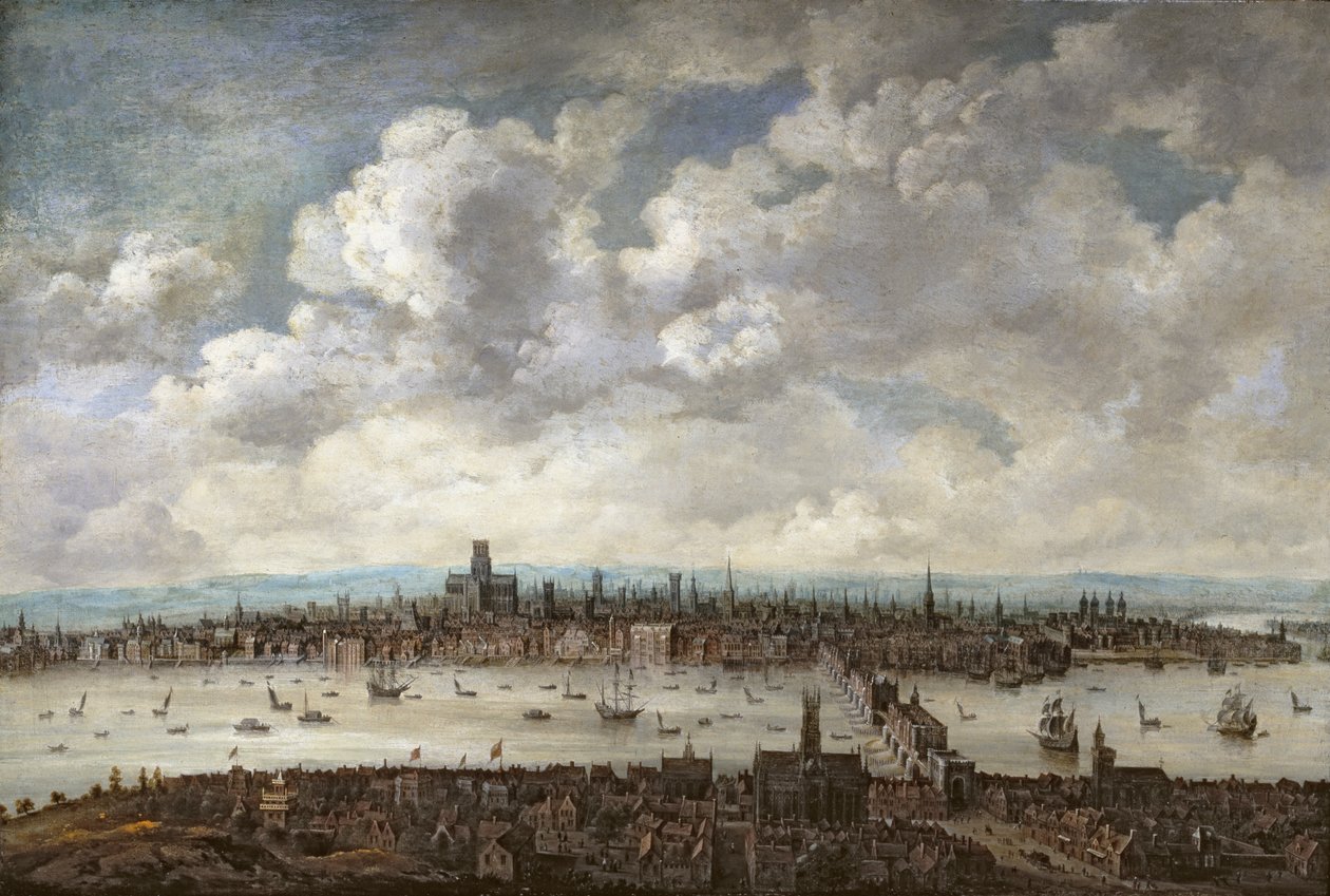 Widok na Londyn z Southwark autorstwa Anglo Dutch School