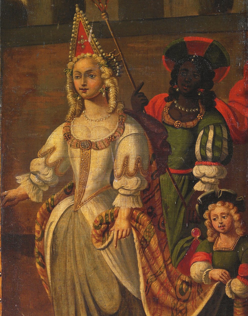 Poczwórny ekran dwustronny, ok. 1700 autorstwa Anglo Flemish School