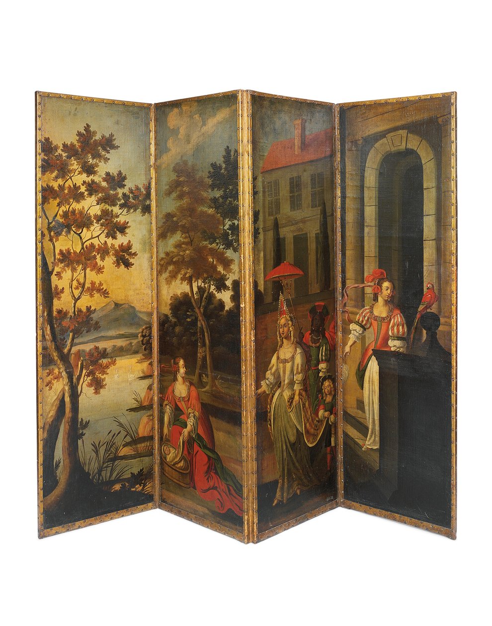 Poczwórny ekran dwustronny, ok.1700 autorstwa Anglo Flemish School