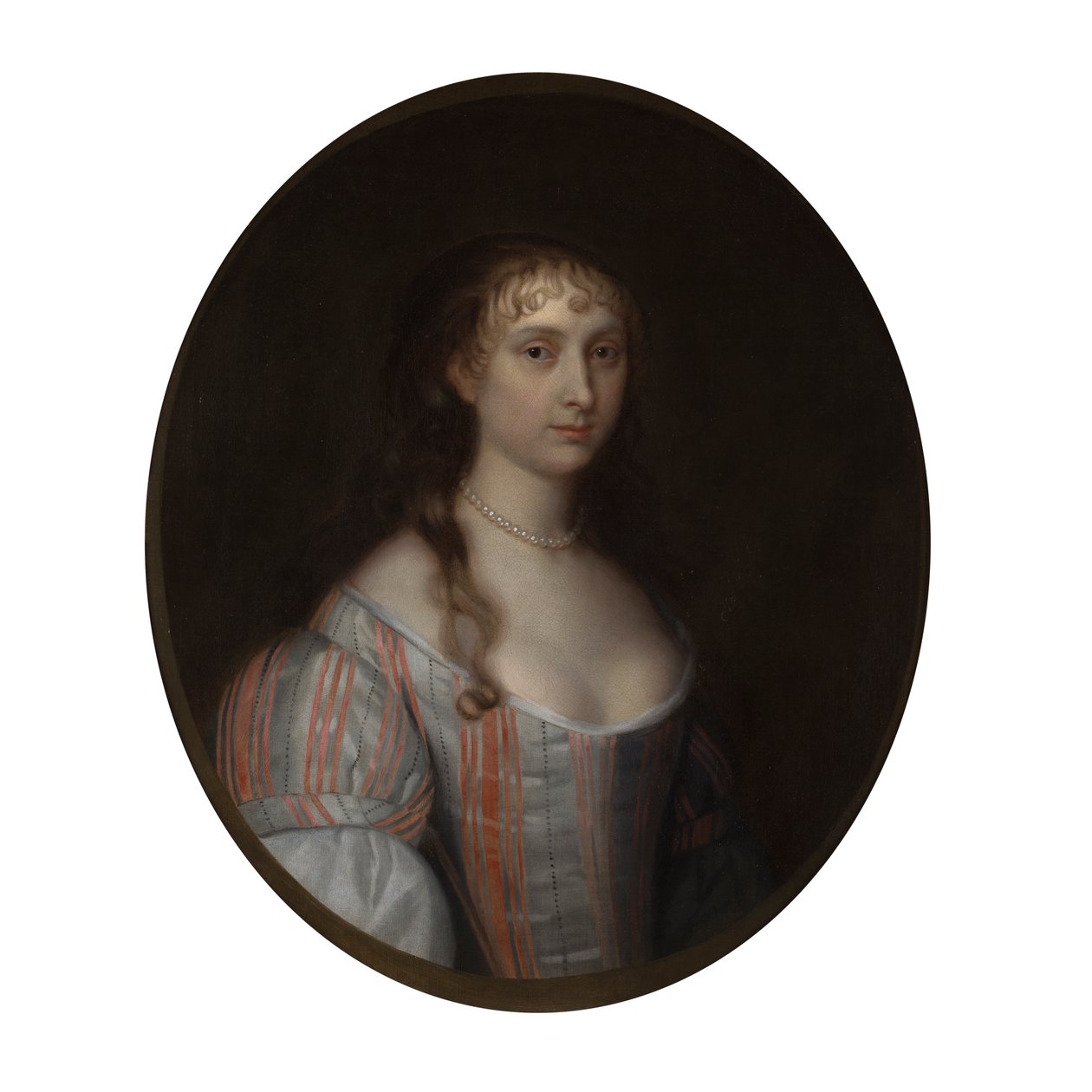 Portret młodej damy (olej na płótnie) autorstwa Anglo Flemish School