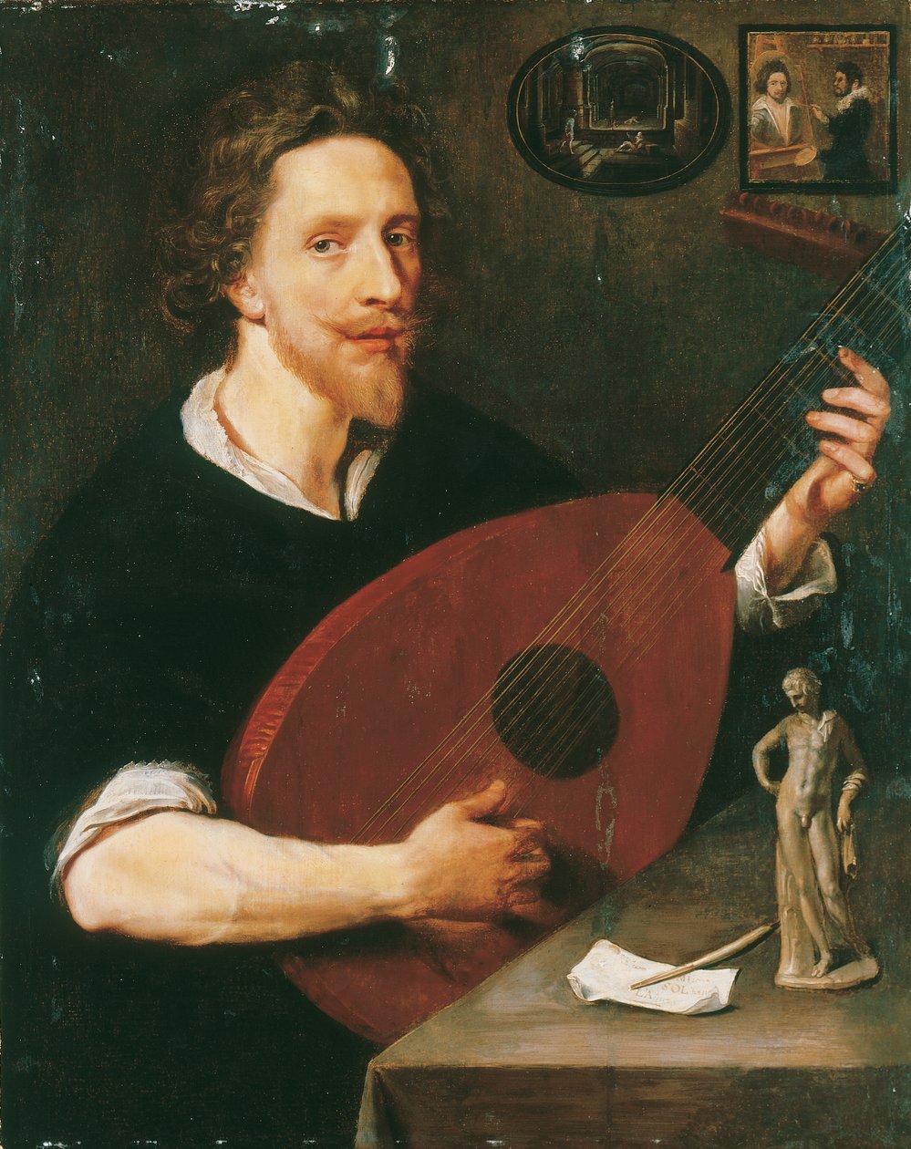Portret dżentelmena, prawdopodobnie Nicholasa Lanier autorstwa Anglo Flemish School