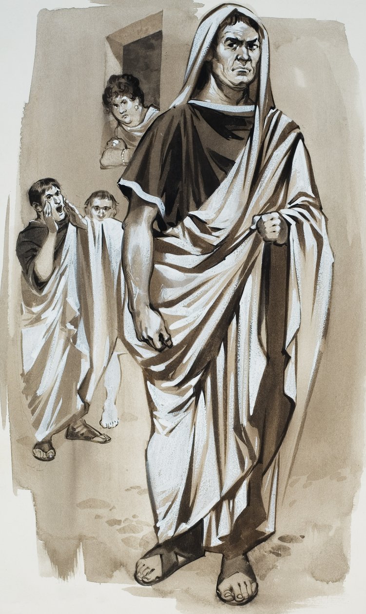 "Cato the Killjoy" (gwasz na papierze) autorstwa Angus McBride