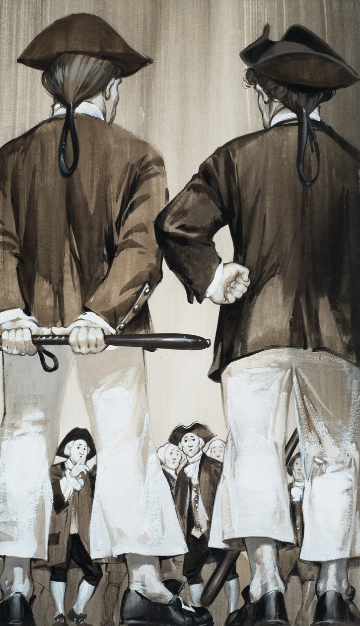 Press Gang (gwasz na papierze) autorstwa Angus McBride