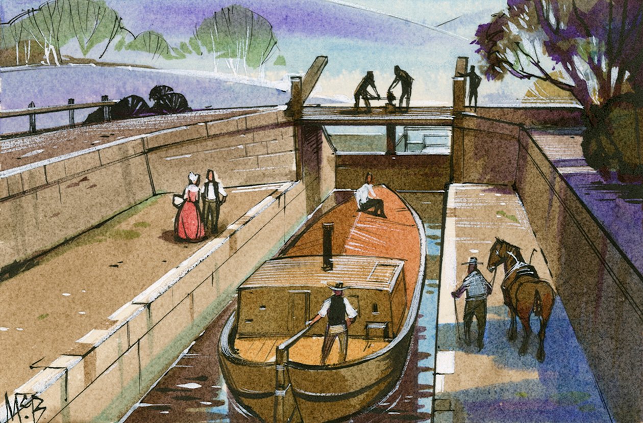 Kanał Shropshire Union autorstwa Angus McBride