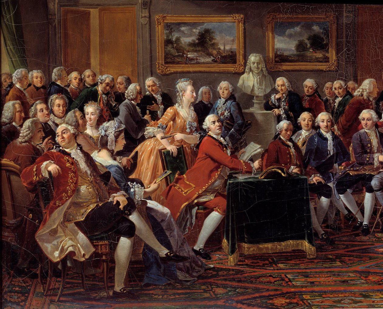 Salon Madame Geoffrin autorstwa Anicet Charles Lemonnier