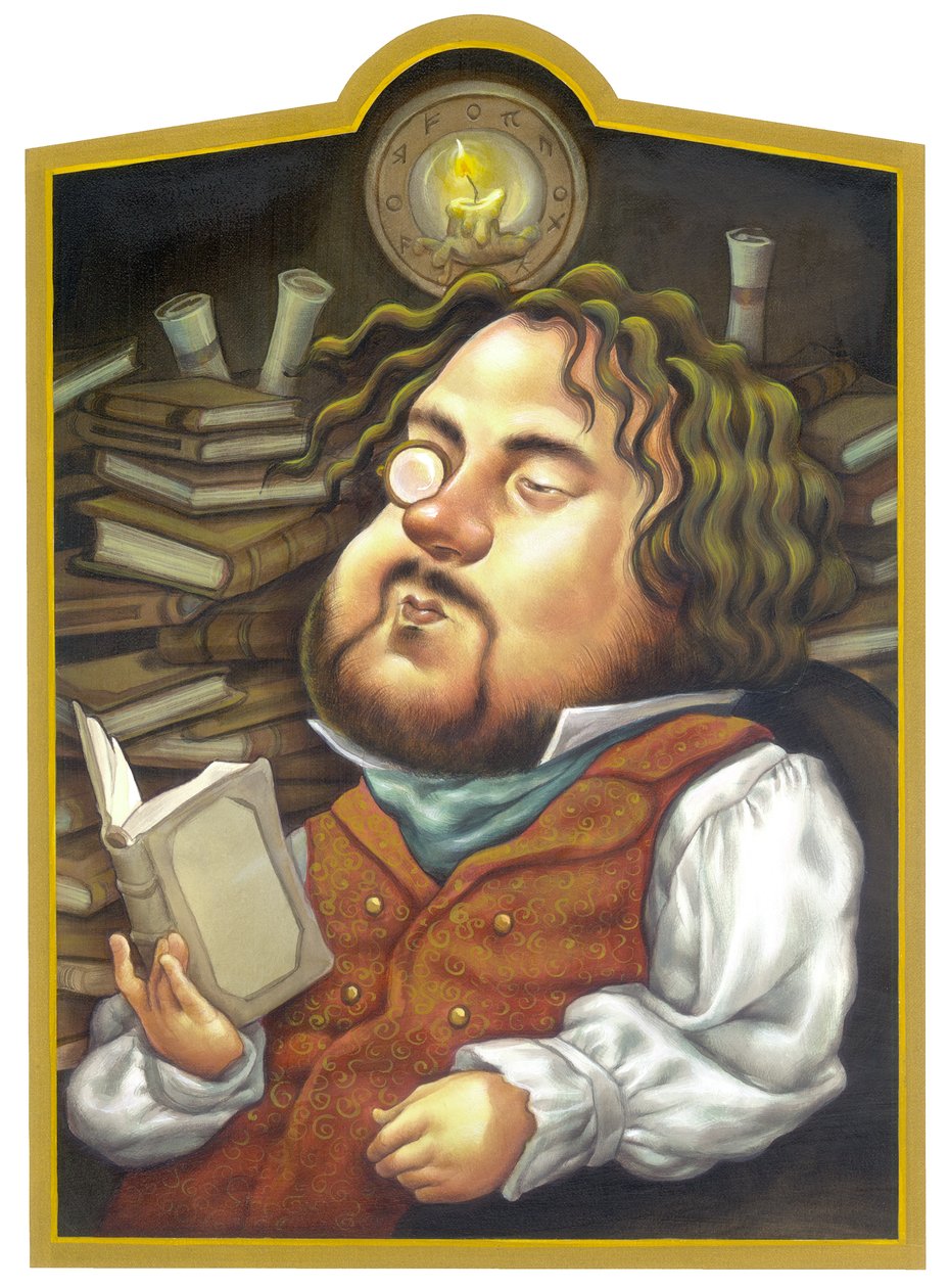 Peter Jackson, 2002 (akryl na płycie ilustracyjnej) autorstwa Anita Kunz