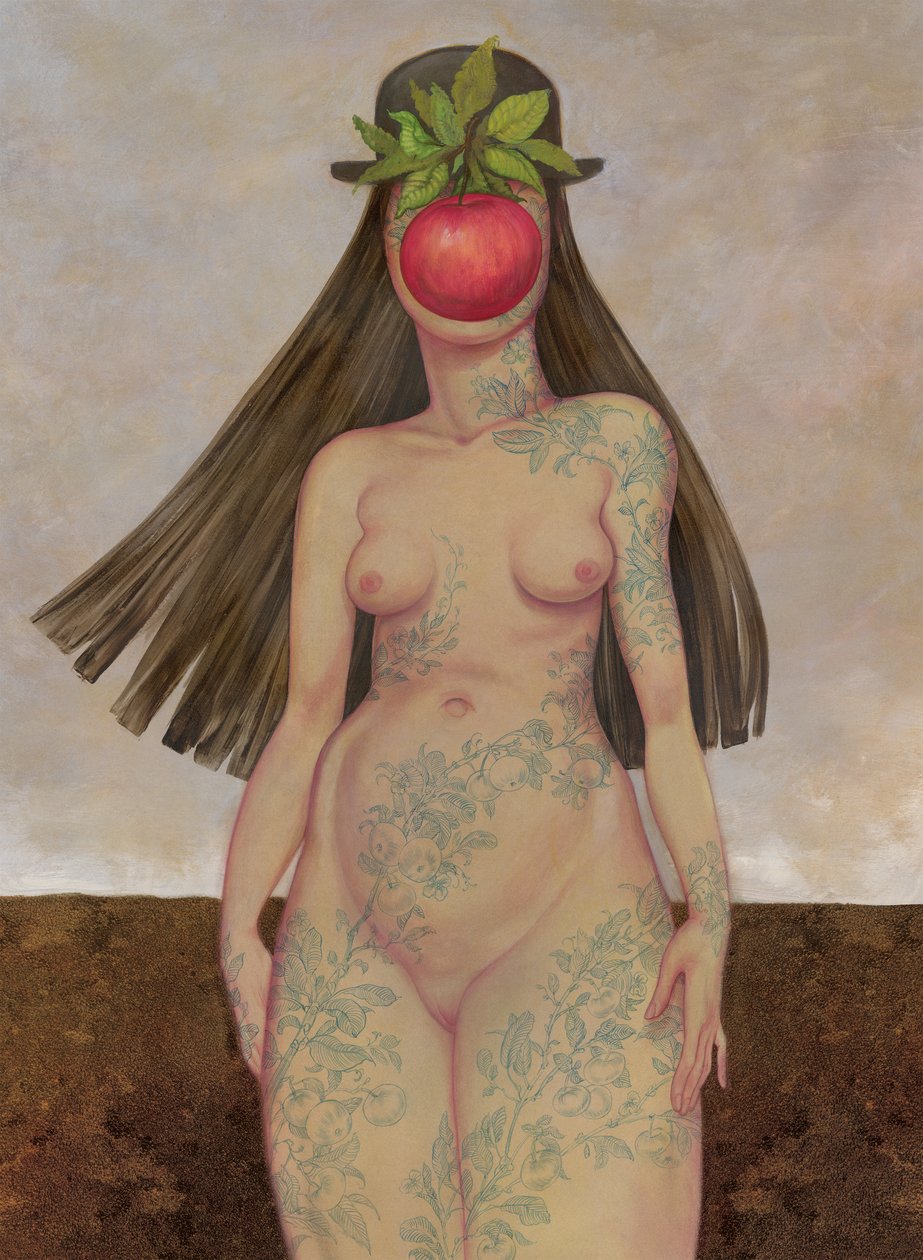Córka człowieka, 2016 (farba akrylowa na płycie ilustracyjnej) autorstwa Anita Kunz