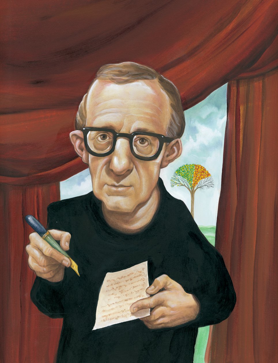 Woody Allen autorstwa Anita Kunz