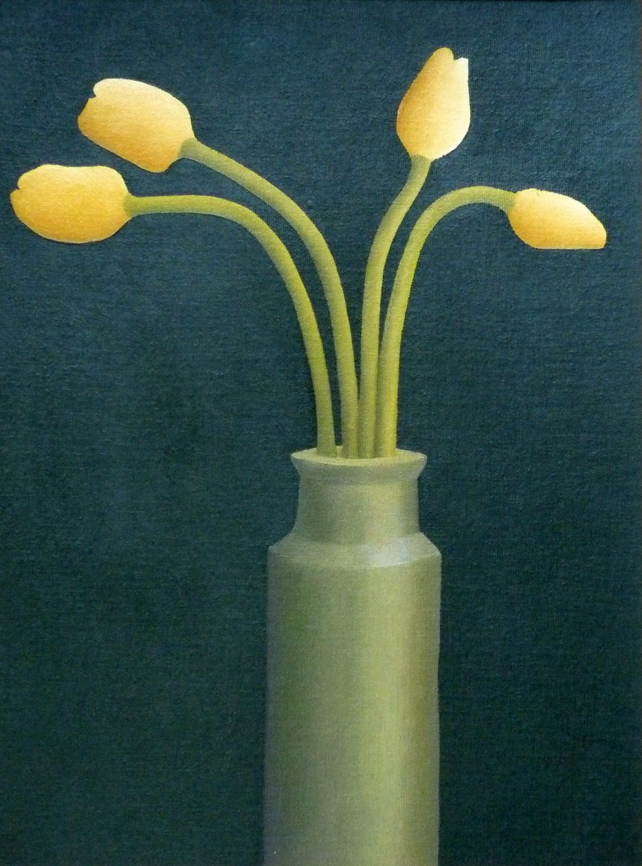 Cztery żółte tulipany, 1982 autorstwa Anna Phillips