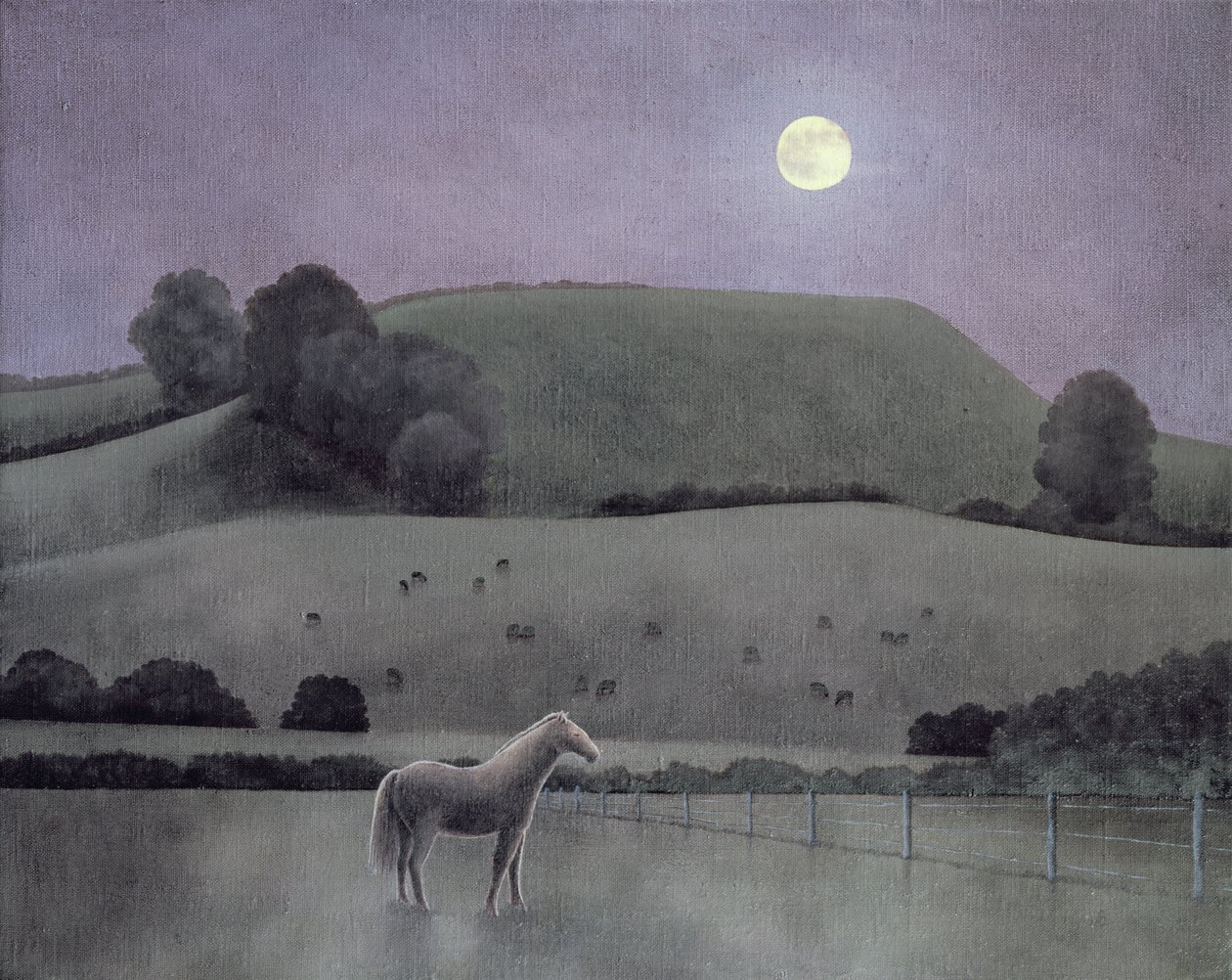 Koń w świetle księżyca, 2005 autorstwa Anna Phillips
