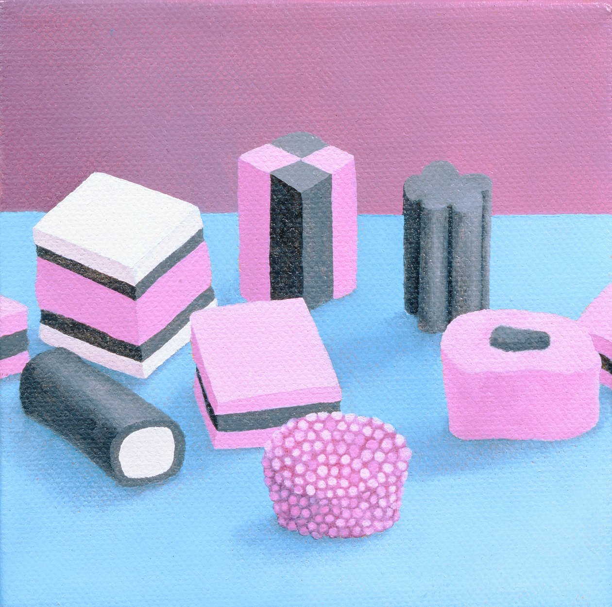 Różowe Allsorts, 2003 autorstwa Anna Phillips