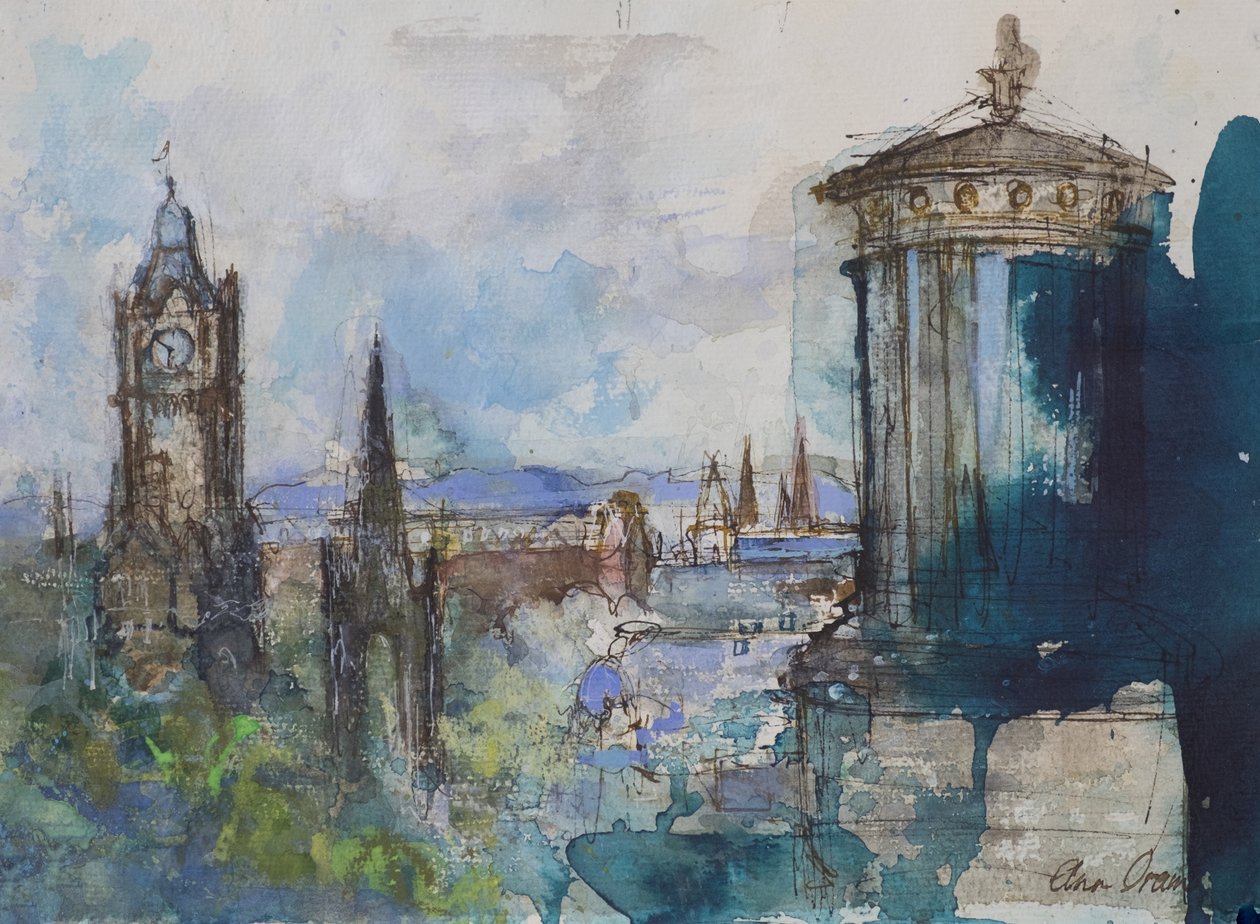 Z Calton Hill w Edynburgu autorstwa Ann Oram